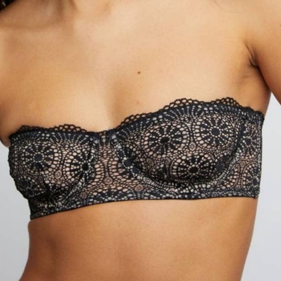 Free People Starla Underwire Multiway Bra Black 32C - Picture 16 of 16